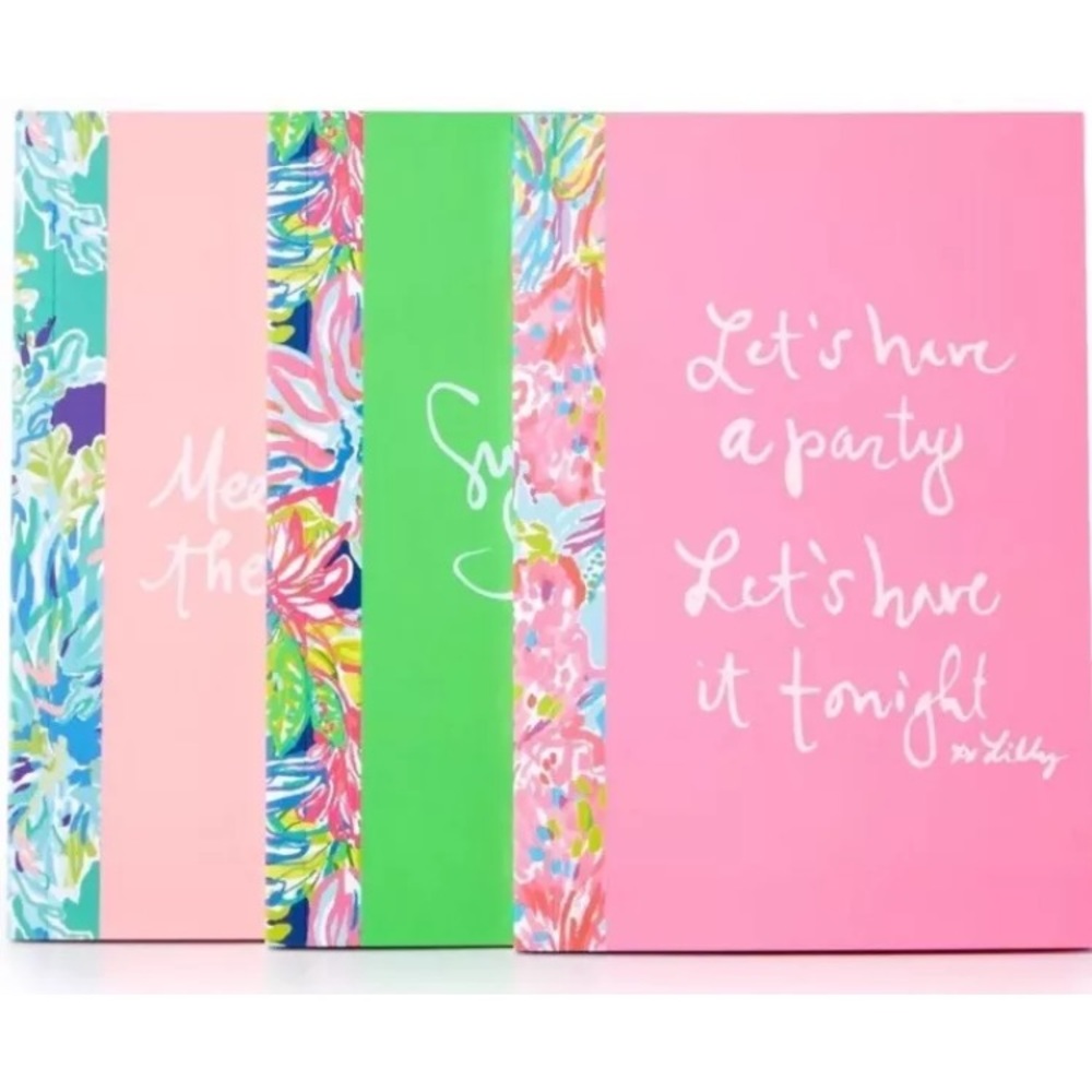 Lilly Pulitzer notebook 3 pack . Brand new. ⭐️⭐️⭐️